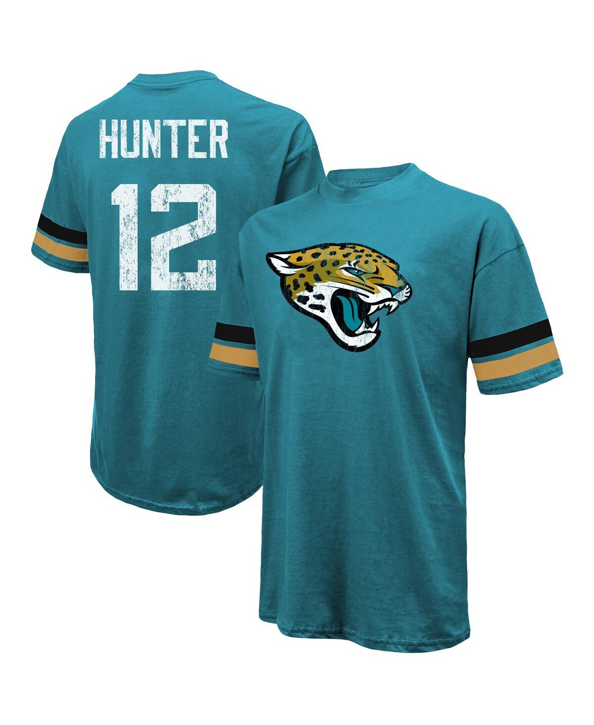 Threads Men's Travis Hunter Teal Jacksonville Jaguars 2025 Nfl Draft First Round Pick Oversized T-Shirt - Teal