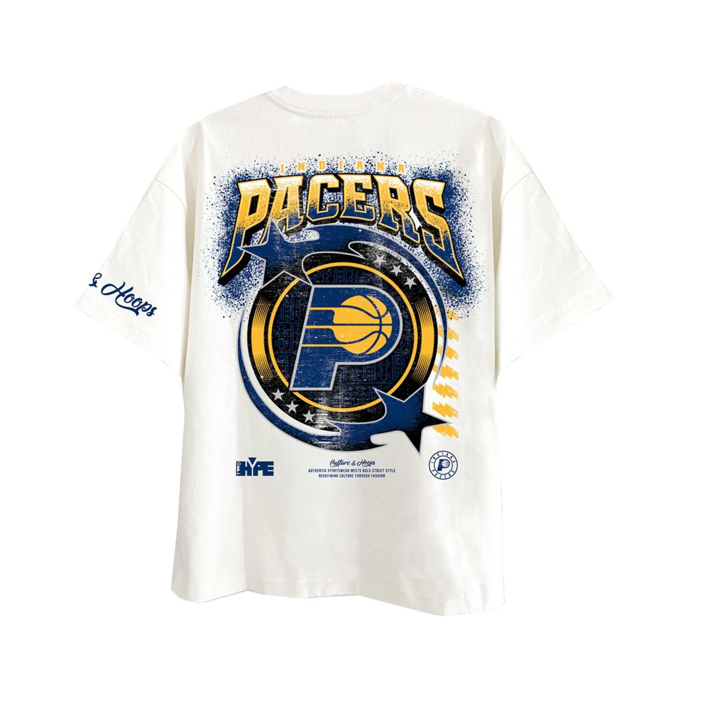Мужская футболка Two Hype Off White Indiana Pacers Drip Dime Collection Premium — фото 2