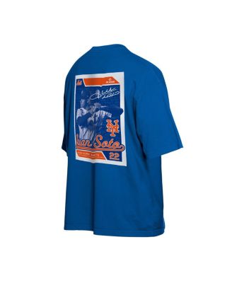 Men's Juan Soto Blue New York Mets Card Player T-Shirt