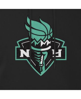 Men's Black New York Liberty Wordmark Premium Fleece Pullover Hoodie