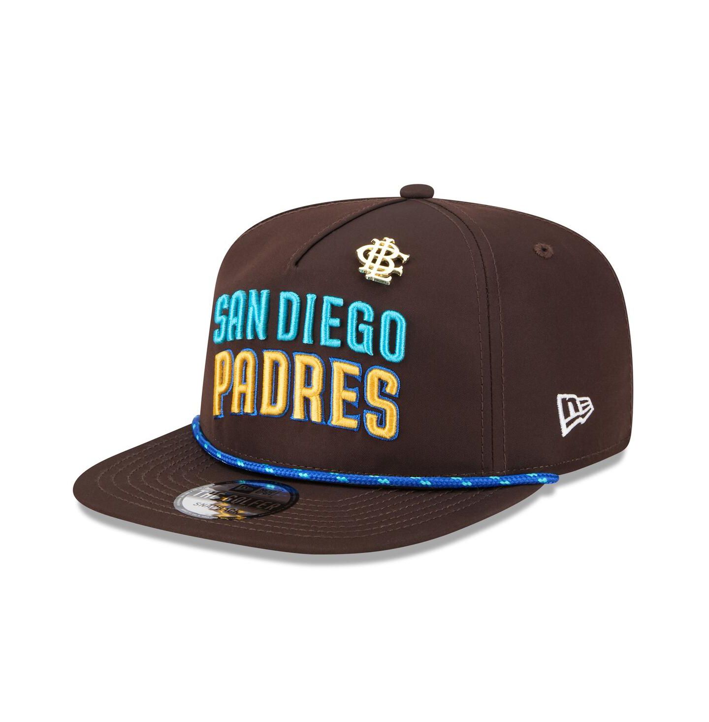 Мужская кепка New Era Brown San Diego Padres 2025 Big League Chew Golfer Snapback Hat — фото 1