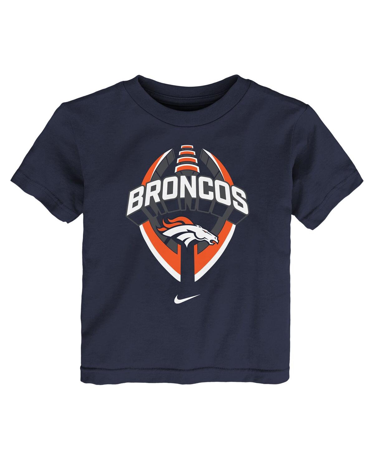 Nike Toddler Navy Denver Broncos Icon Legend T-shirt In Black