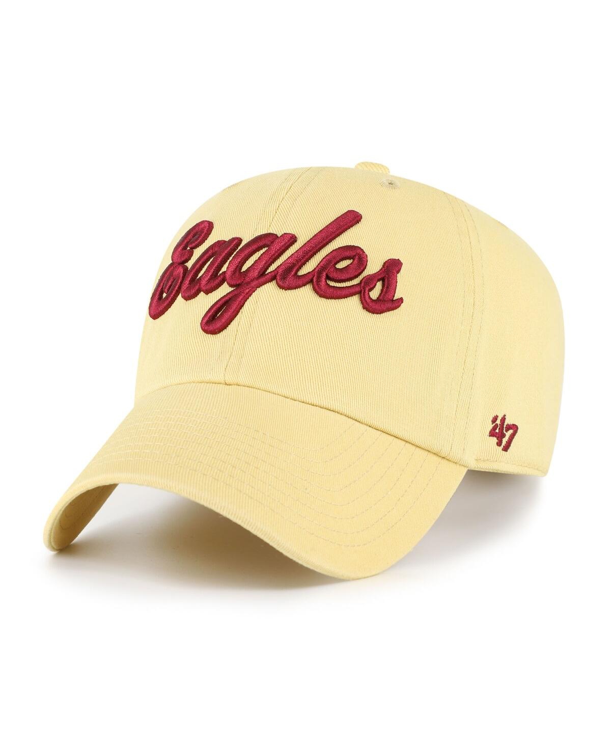 Men's Light Gold Boston College Eagles Clean Up Adjustable Hat - Gold