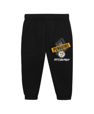 Toddler 2-Piece Pittsburgh Penguins Oversized Block Buster Fleece Sweatshirt and Pants Set