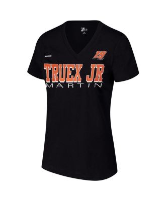 Women's Black Martin Truex Jr Strategy V-Neck T-Shirt