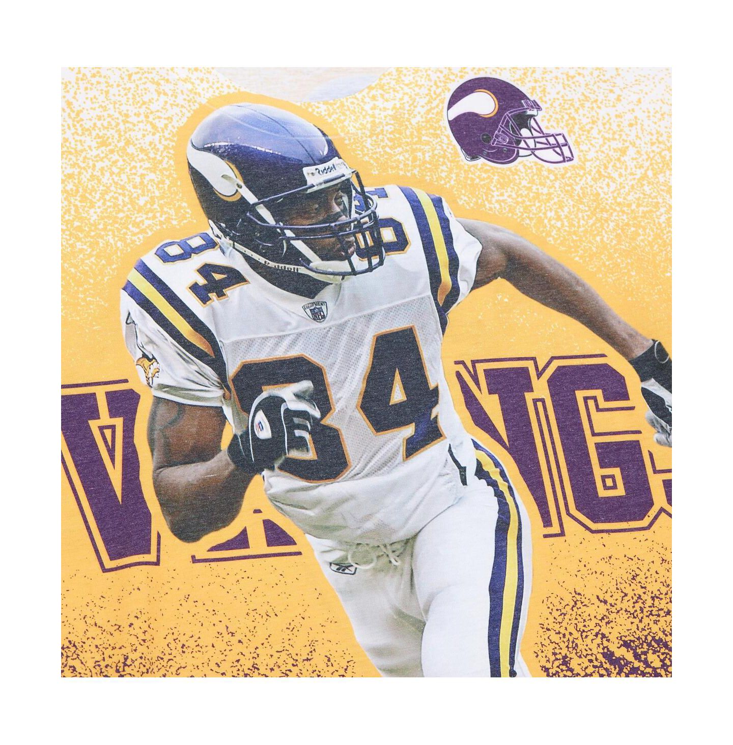 Мужская футболка Mitchell & Ness Randy Moss Gray Minnesota Vikings Burst Retired Player — фото 3