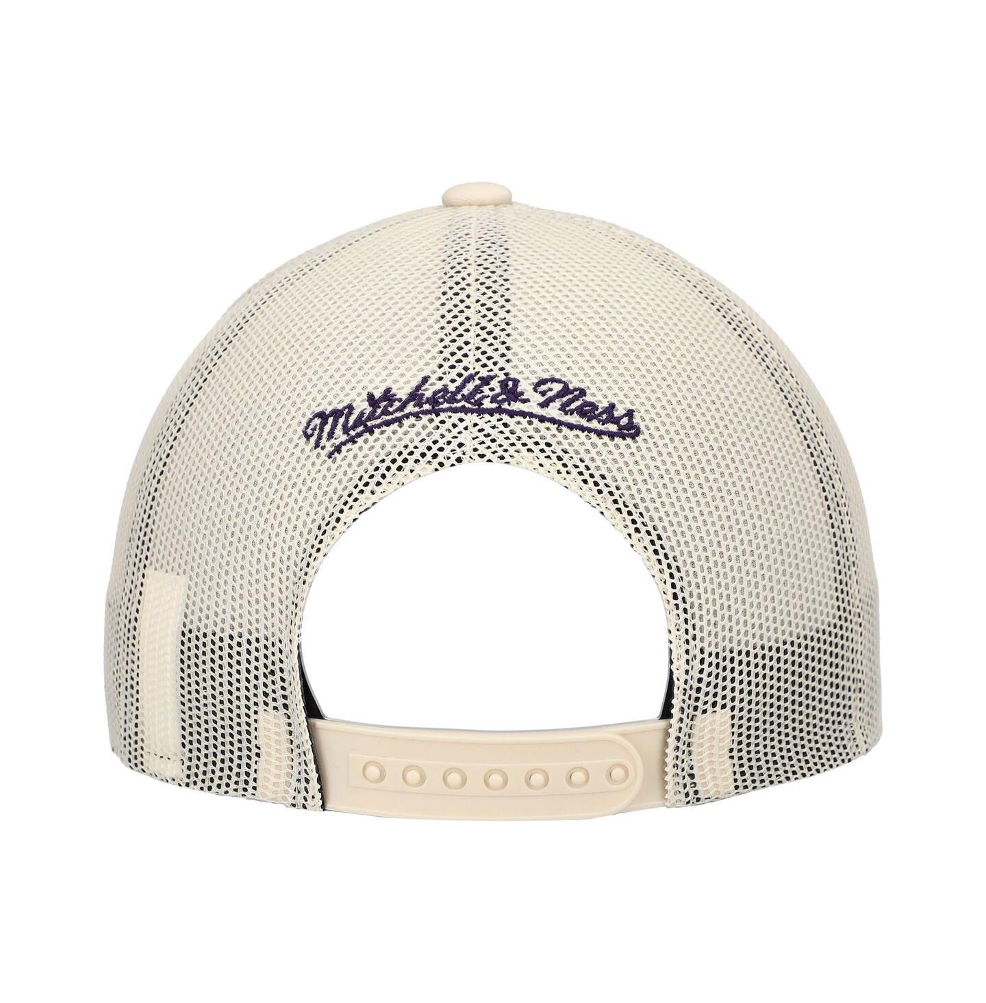 Мужская кепка Mitchell & Ness Cream Phoenix Suns Trucker Adjustable Hat — фото 2