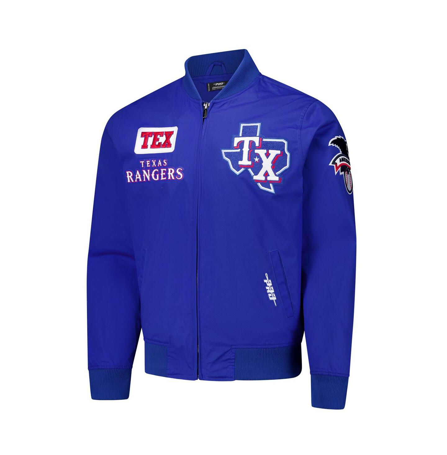 Мужская куртка Pro Standard Royal Texas Rangers Area Code Twill Full-Zip — фото 2