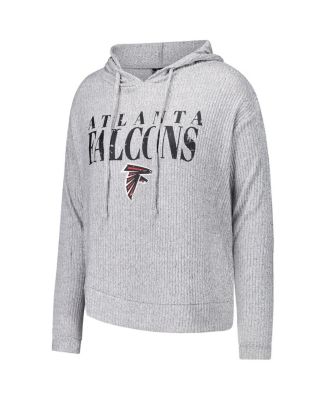 Women's 2-Piece Gray Atlanta Falcons Juniper Long Sleeve Hoodie Top and Shorts Sleep Set