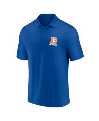 Men's Royal Denver Broncos Polo Shirt