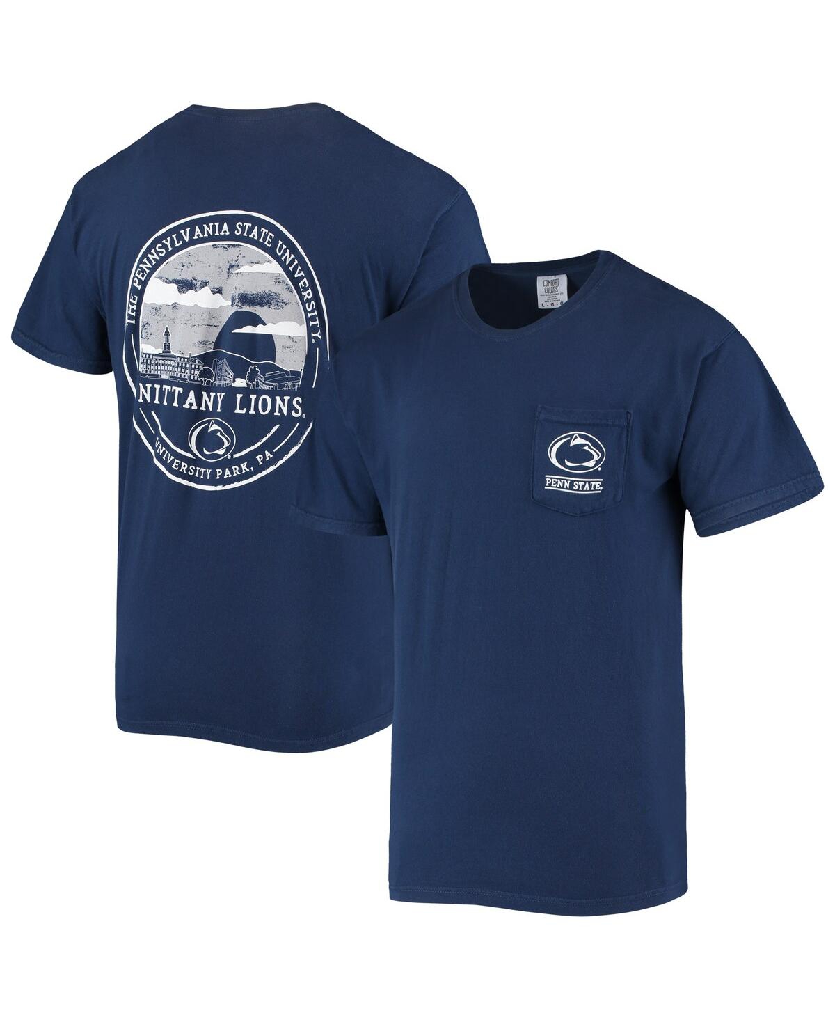 Men's Navy Penn State Nittany Lions Circle Campus Scene T-Shirt - Navy