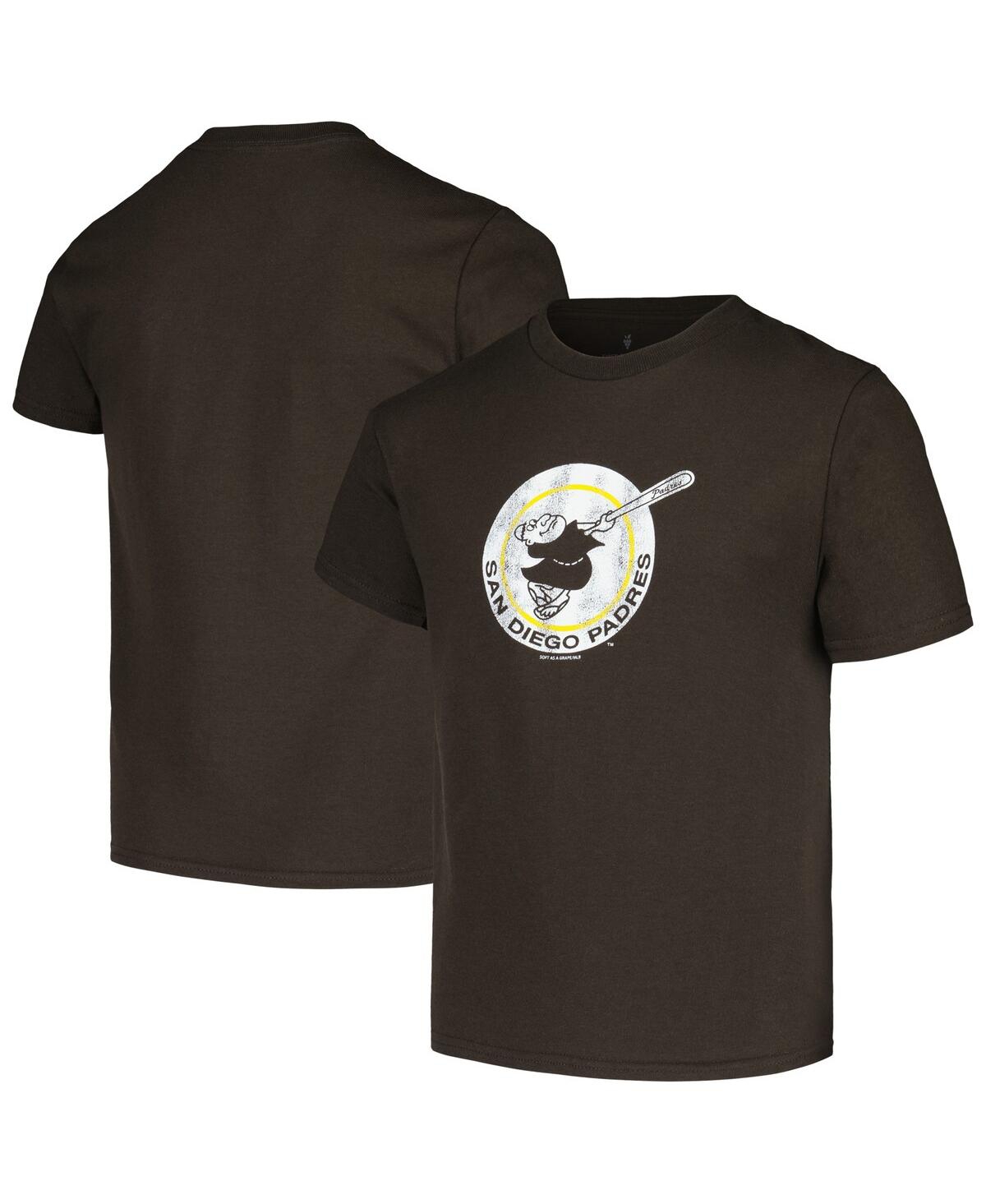 Soft As A Grape Kids' Big Boys And Girls Brown San Diego Padres Cooperstown Collection T-shirt