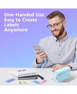 Nelko P31-S Bluetooth Thermal Label Maker w/Tape, Portable Design, Sticker Templates, Office/Home Organizer, Mini Printer