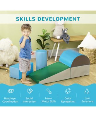 5 Piece Climb and Crawl Activity Playset Soft for Child Learning Toy