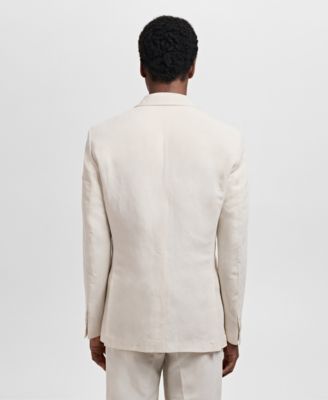 Men's Linen-Lyocell Slim-Fit Suit Blazer