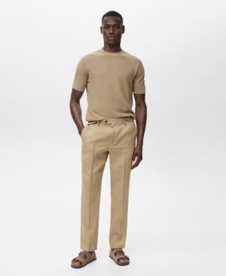 Men's Slim-Fit Linen Pants