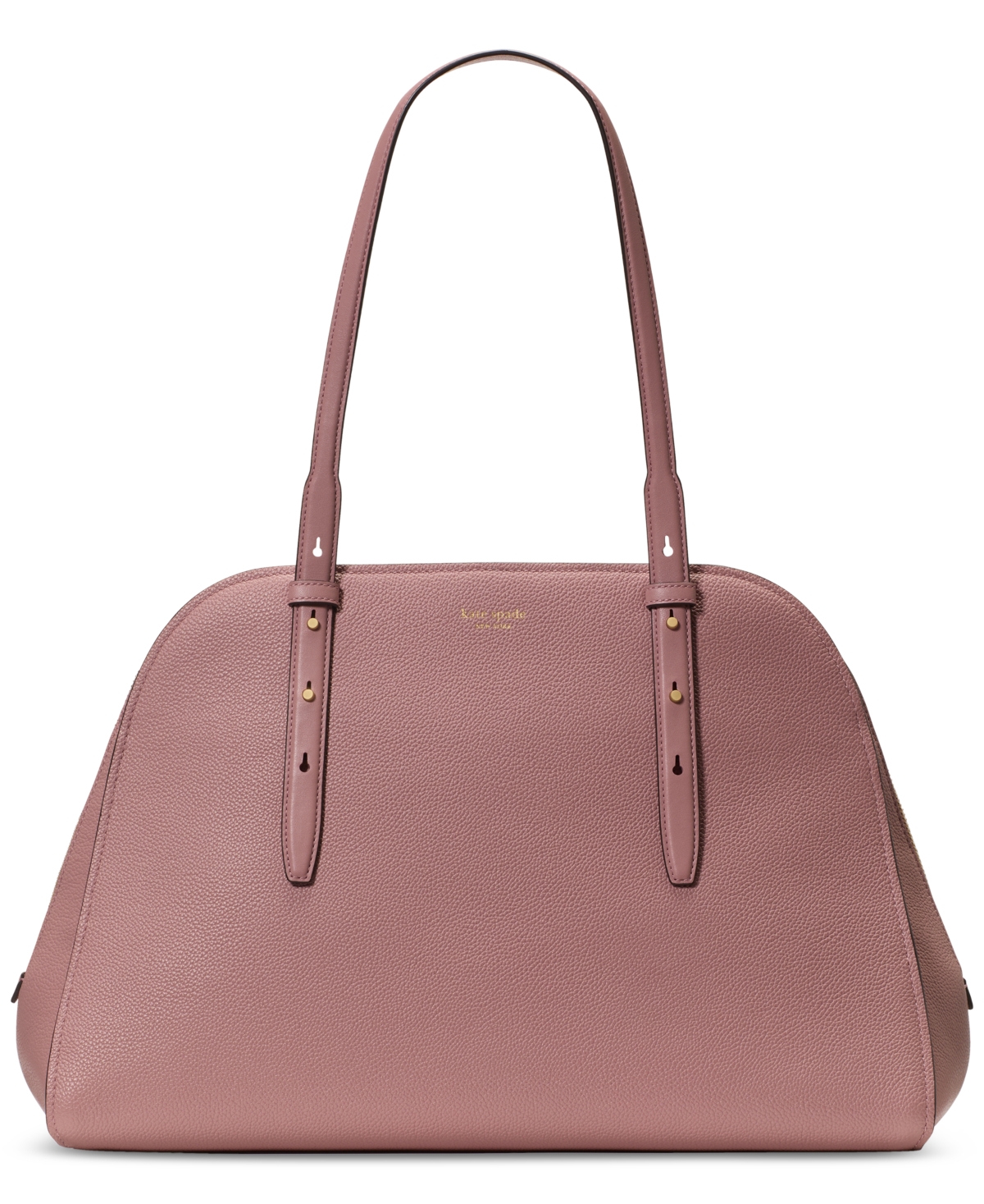Kate Spade Do It All Pebbled Leather Maise Carryall In Black