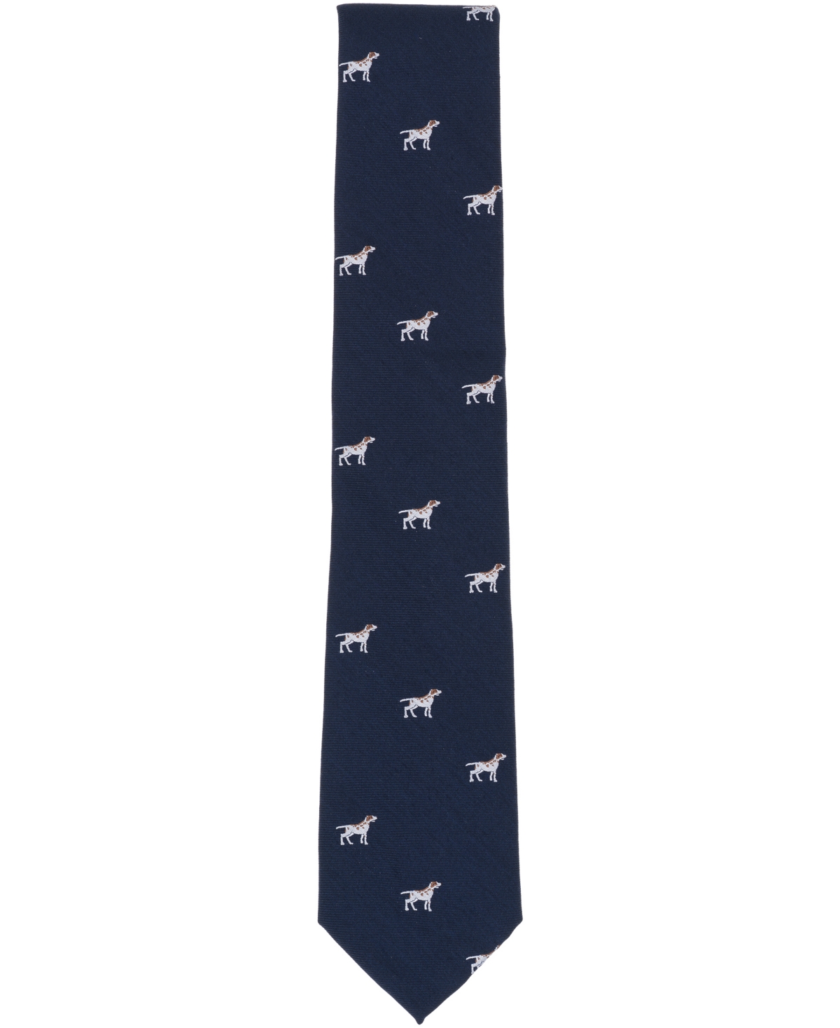 Club Room Men's Montery Dog Pattern Tie, Macy's Exclusive In Blue