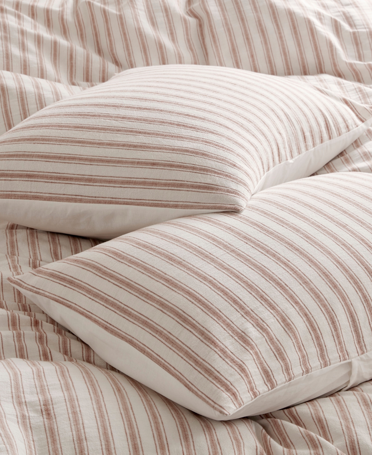 Madison Park Etta Striped 3-pc. Duvet Cover Set, King In Brown
