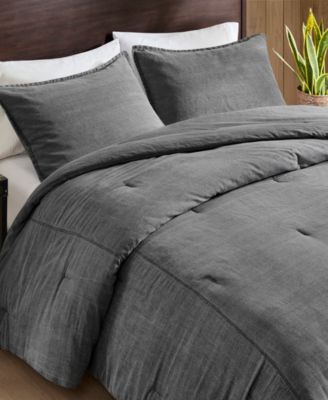Mckenzie Twill Washed 2-Pc. Comforter Set, Twin/Twin XL