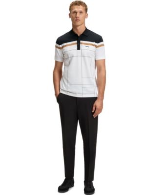 Men's Quick-Dry Stretch Cotton Slim-Fit Polo Shirt