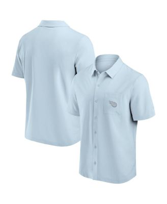 Fanatics - Men's Light Blue Tennessee Titans Front Office Button-Up Shirt