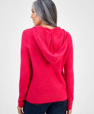 Petite Split-Neck Hoodie