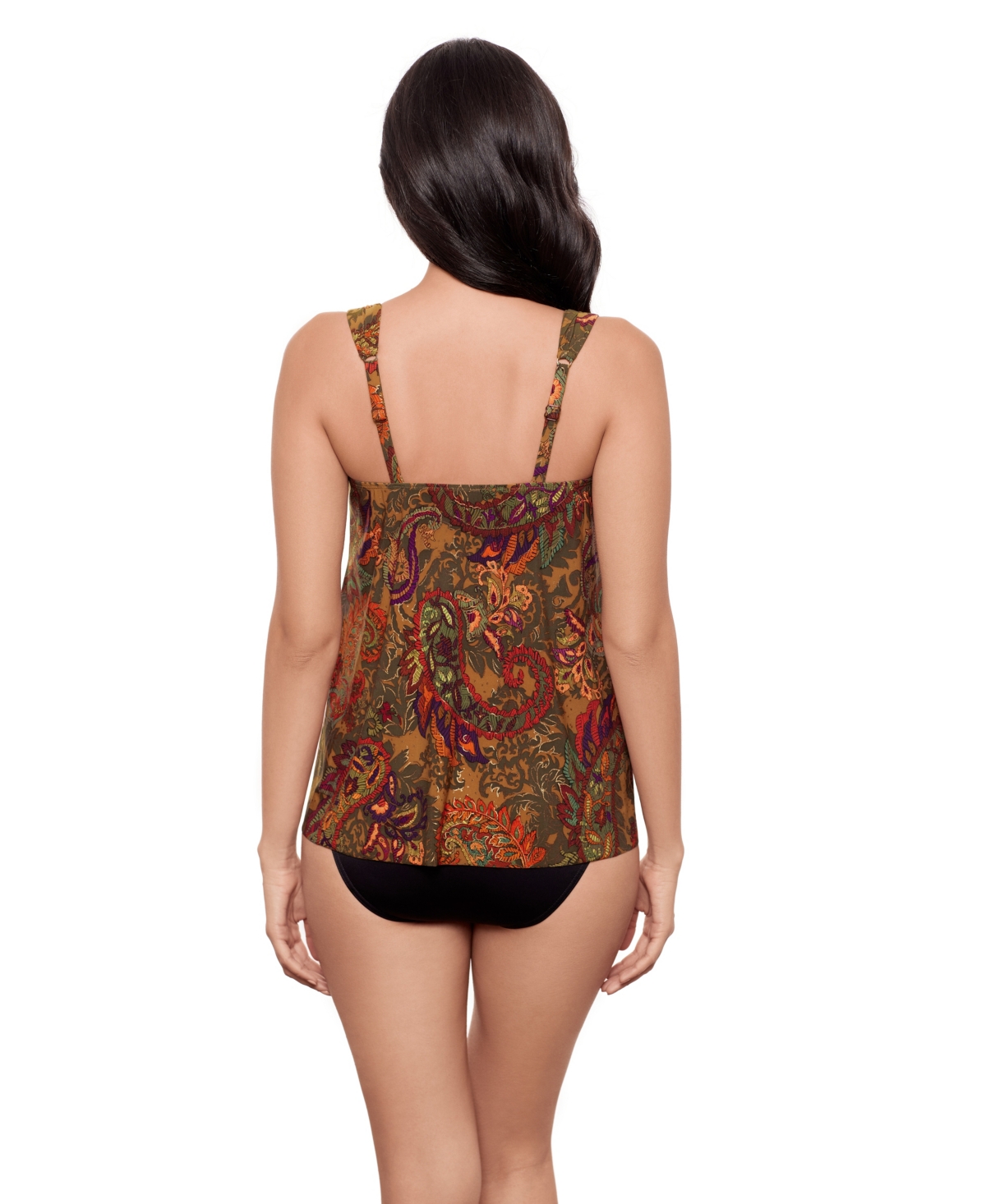 Miraclesuit Women's Perissa Dazzle Underwire Tankini Top In Brown
