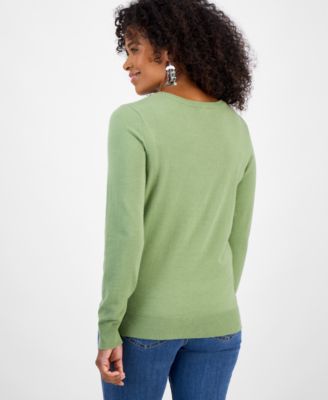 Women's V-Neck Long-Sleeve Sweater