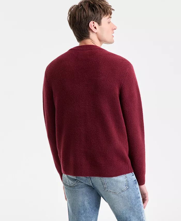 Men's Long-Sleeve Brushed Solid Cardigan - thumbnail 2