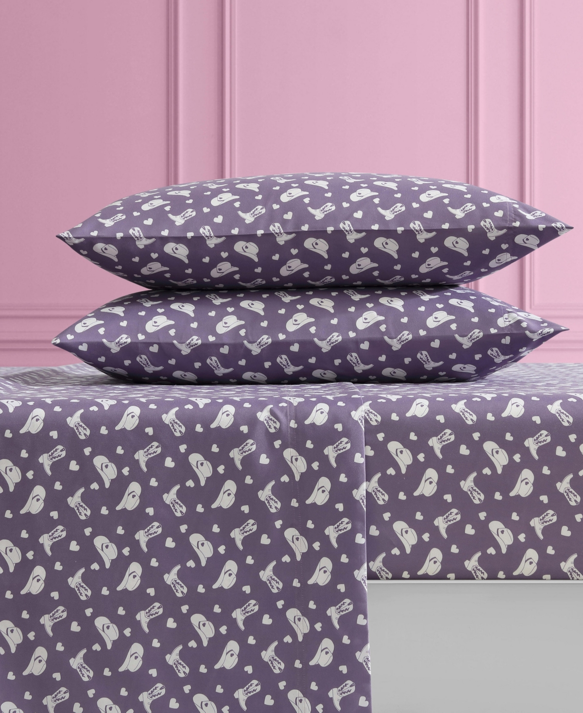 Betsey Johnson Silky Microfiber Printed 3-pc. Sheet Set, Twin