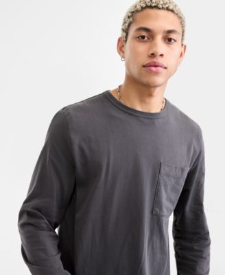 Men's Long-Sleeve Cotton T-Shirt