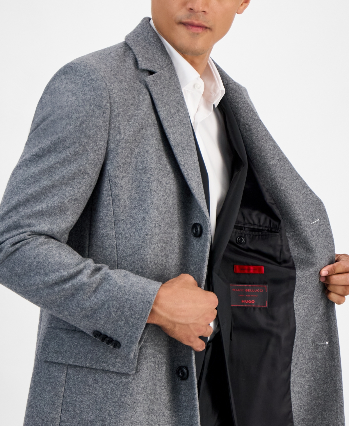 Hugo by Boss Men's Slim-Fit Wool-Cashmere Overcoat