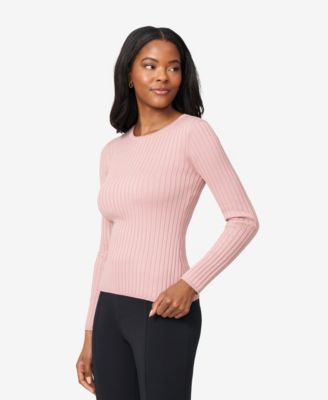 Women's Crewneck Ribbed-Knit Sweater 