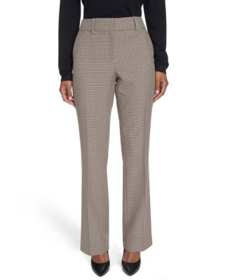 Women's Houndstooth Bootcut Trousers