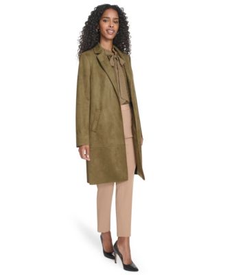 Women's Scuba Suede Long Sleeve Topper