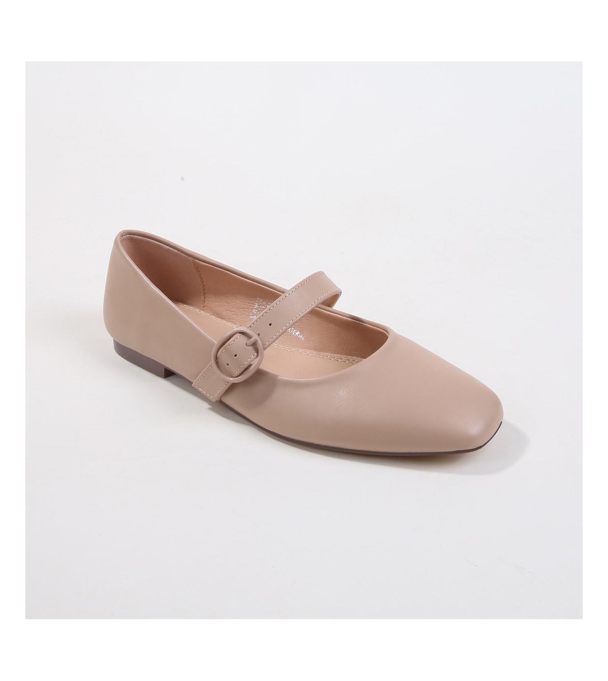 Bona Mary Jane Flats - Beige