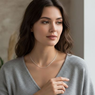 Fine Italian Rolo Link Cable Chain Necklace 14K Yellow Plated Silver 16-24 Inch