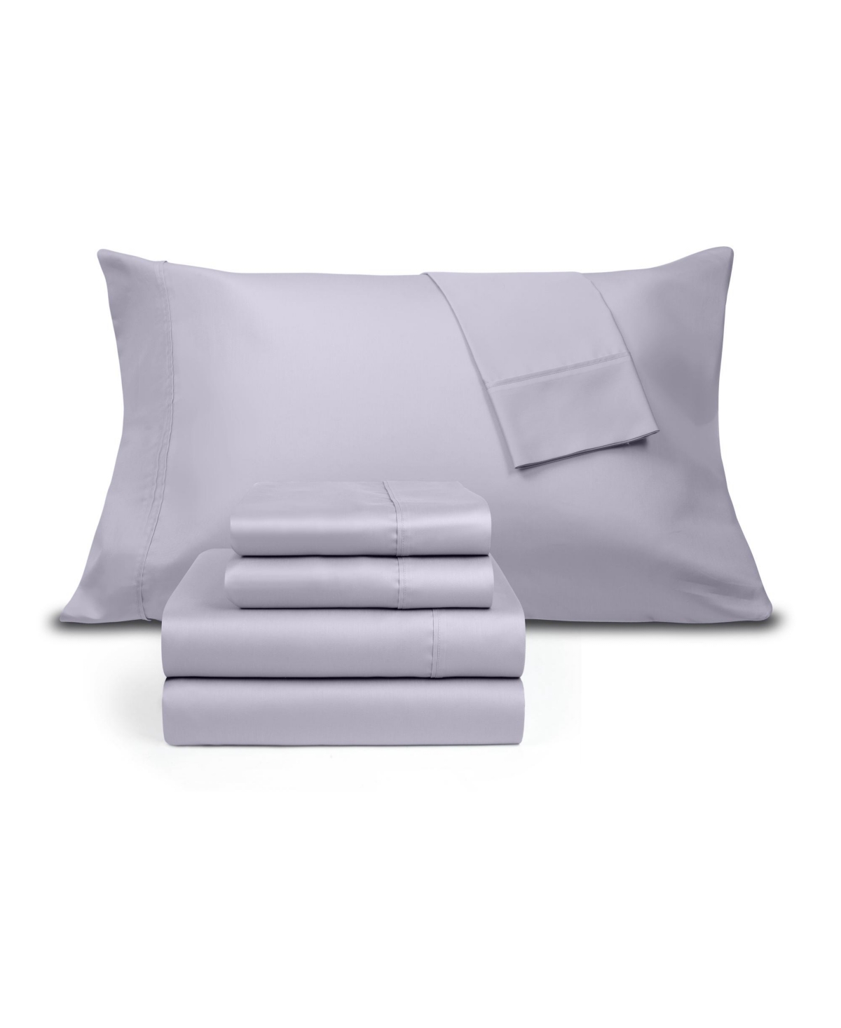 Fairfield Square Collection Brookline 1400 Thread Count 6 Pc. Sheet Set, King, Exclusively At Macy's In Purple