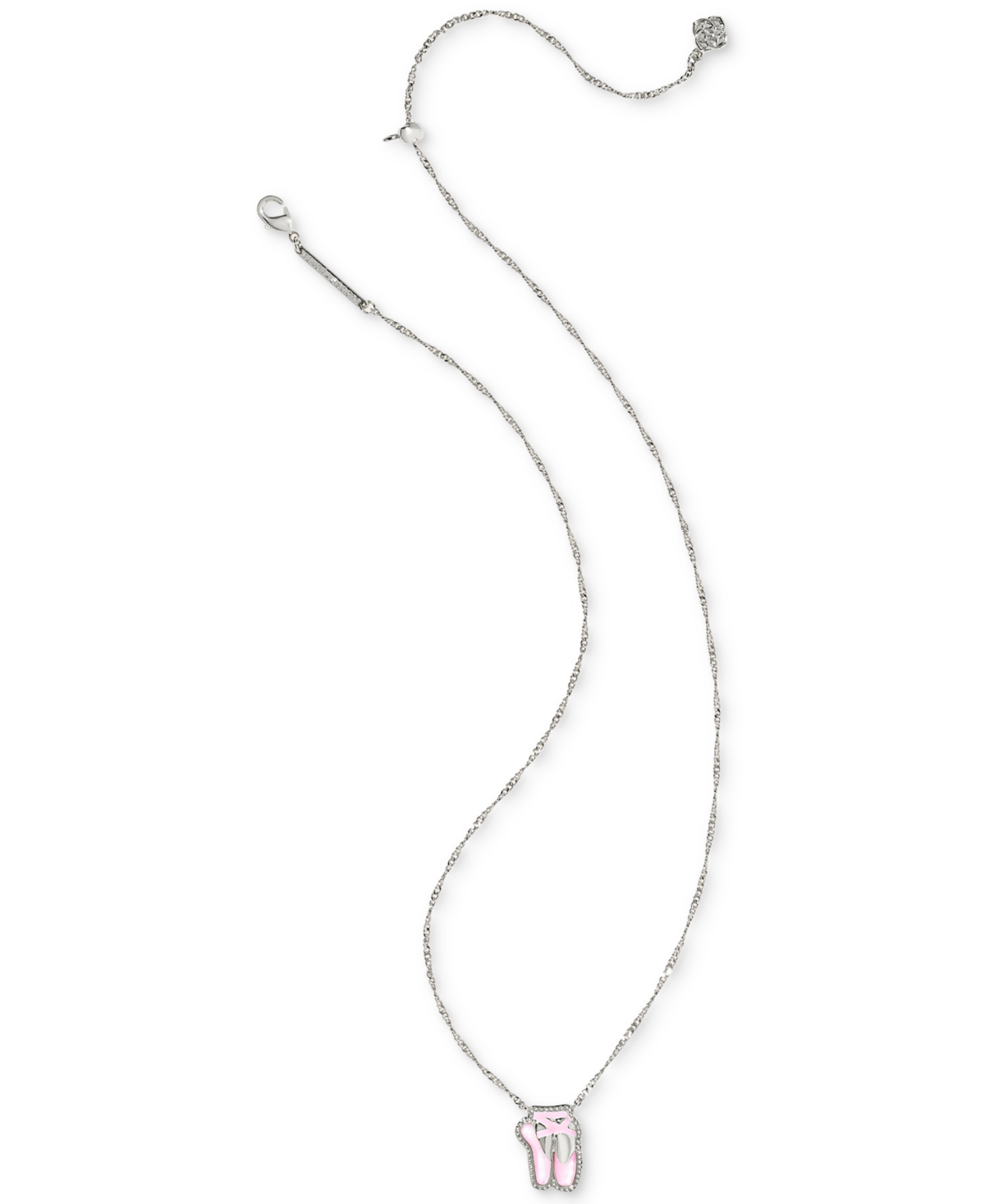 Kendra Scott Ballet Short Pendant Necklace, 16" + 3" In Pink