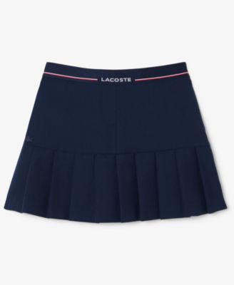 Women's Pleated Mini Logo Short Skirt