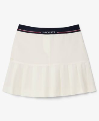 Women's Pleated Mini Logo Short Skirt