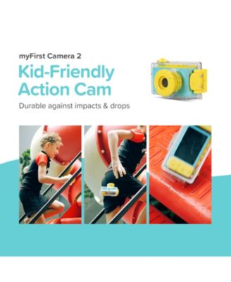 Camera 2 (Blue) Kids Action Camera with IPX8 Waterproof & Shockproof Case, 1080p Video 8MP Photo, Tripod Mount, Action Camera for Swimming, Gift for Boy Girl Ages 3-12