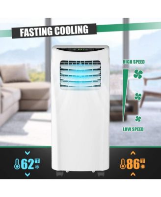 8000 BTU 3 in 1 Portable Cooler Fan Dehumidifier with Wheels Air Conditioner