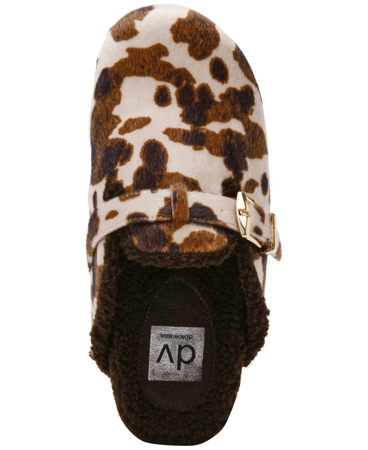 Dv Dolce Vita Women's Anina Cozy Buckle Slide Clogs In Brown