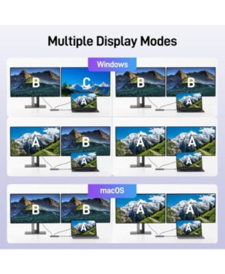 USB-C Docking Station with Dual HDMI | 9-in-1 Laptop Multiport Adapter | 4K HDMI, USB A & C Ports, SD/Micro SD, 100W PD Charging | Compatible with Mac, Dell, HP, Surface, and More