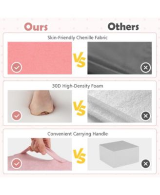 6-Piece Baby Climbing Blocks with 30D High-Density Foam and Carrying Handles