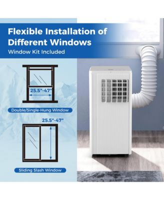 10000 BTU 4-in-1 Portable Air Conditioner Standing Air Cooler w/ Fan & Dehumidifier