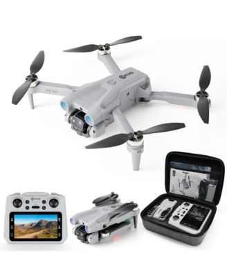 F21 Pro Foldable Drone with 4.3" Screen Remote, Obstacle Avoidance, Brushless Motors, 2 Batteries for Beginners