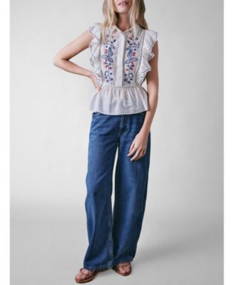 Women's Wild Strawberry Silk Blend Blouse